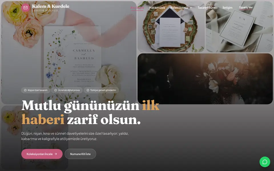 Davetiye · Bahar şablonu