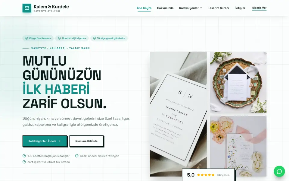 Davetiye · Brutal şablonu