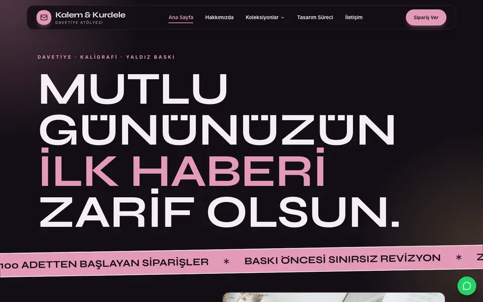 Davetiye · Neon şablonu