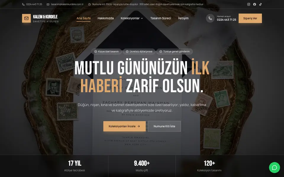 Davetiye · Sinema şablonu