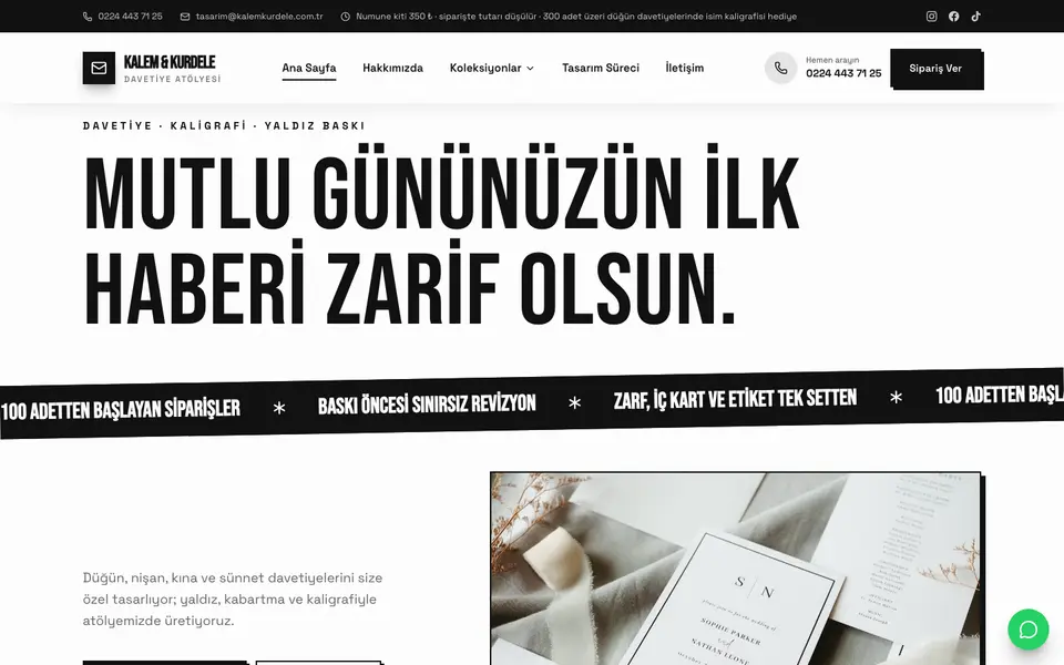 Davetiye · Sokak şablonu