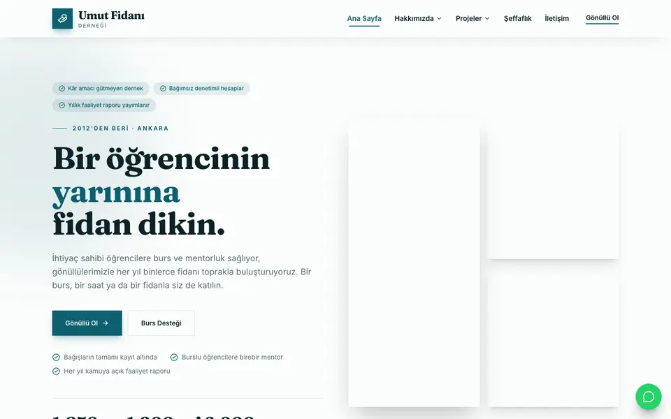 Dernek & Vakıf · Atölye şablonu