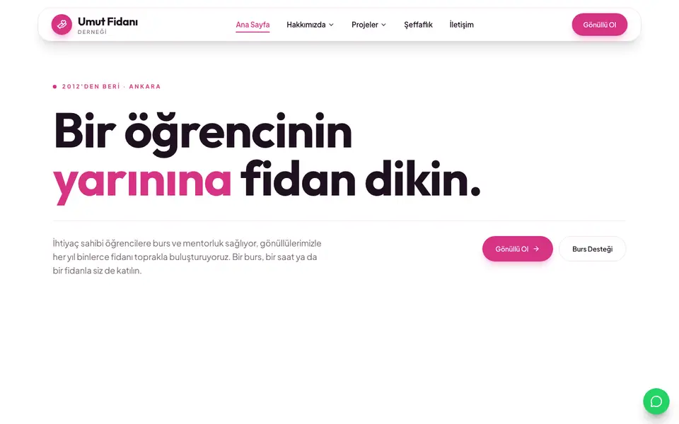 Dernek & Vakıf · Canlı şablonu