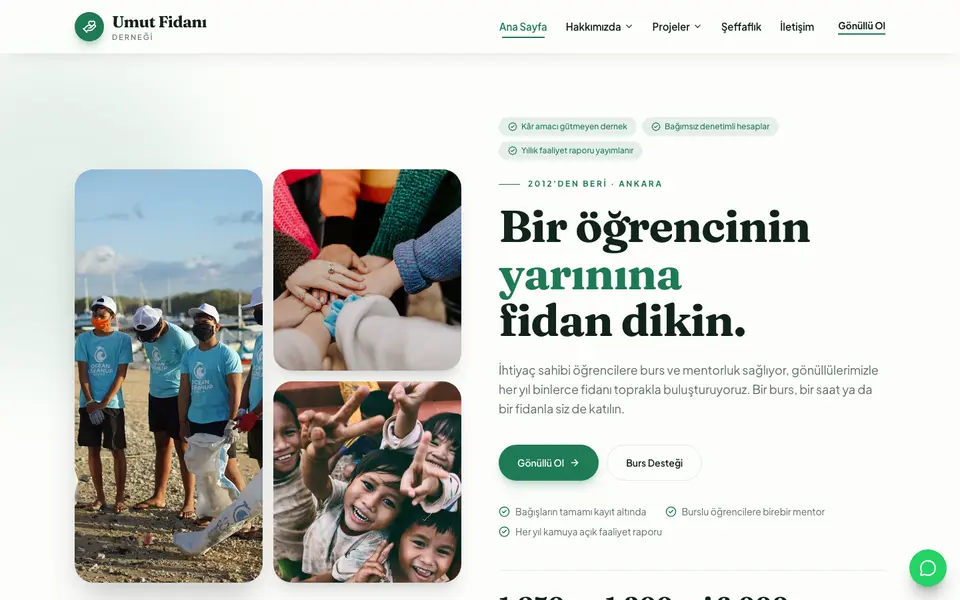 Dernek & Vakıf · Doğal şablonu