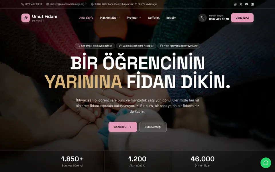 Dernek & Vakıf · Sahne şablonu