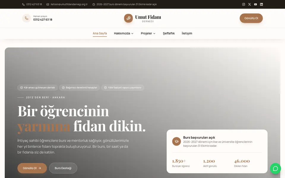 Dernek & Vakıf · Zarif şablonu