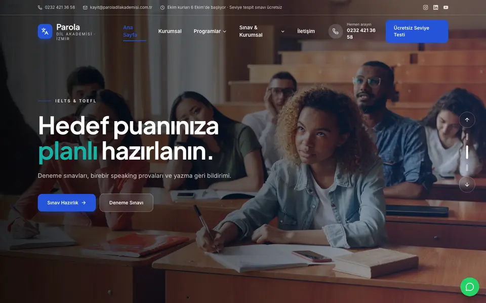 Dil Okulu · Klasik şablonu
