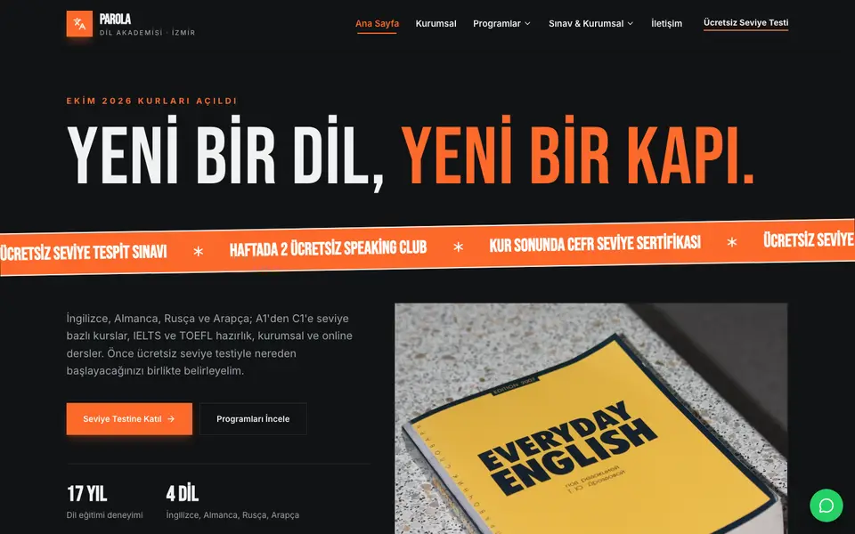 Dil Okulu · Poster şablonu