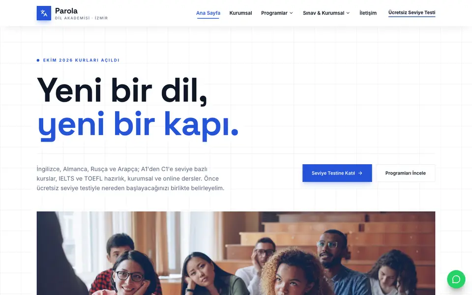 Dil Okulu · Teknik şablonu
