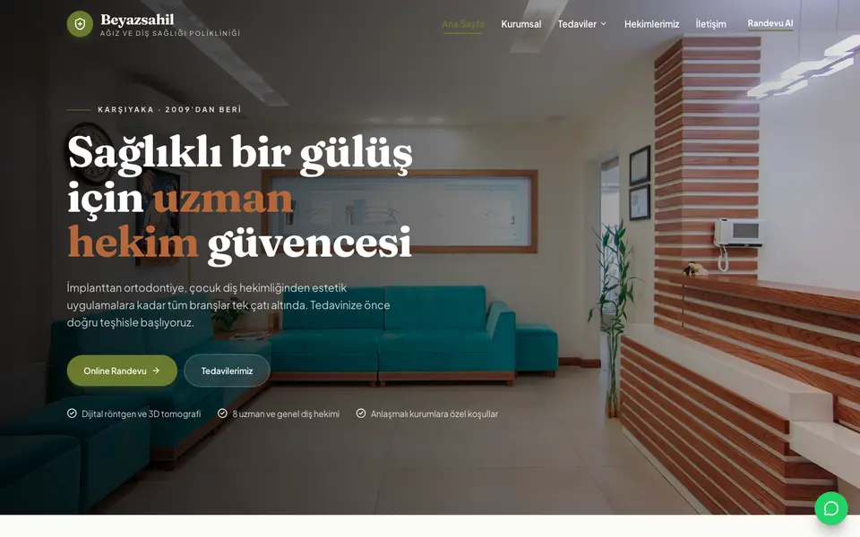 Diş Kliniği · Bahar şablonu