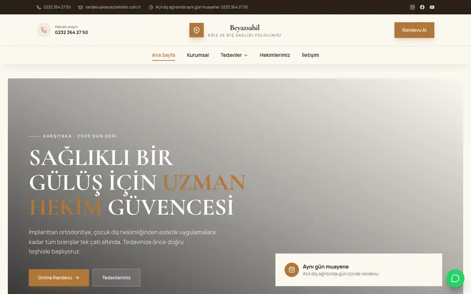 Diş Kliniği · Elit şablonu