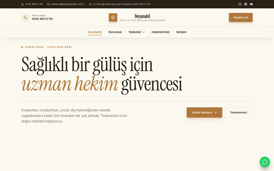 Diş Kliniği · Gazete şablonu