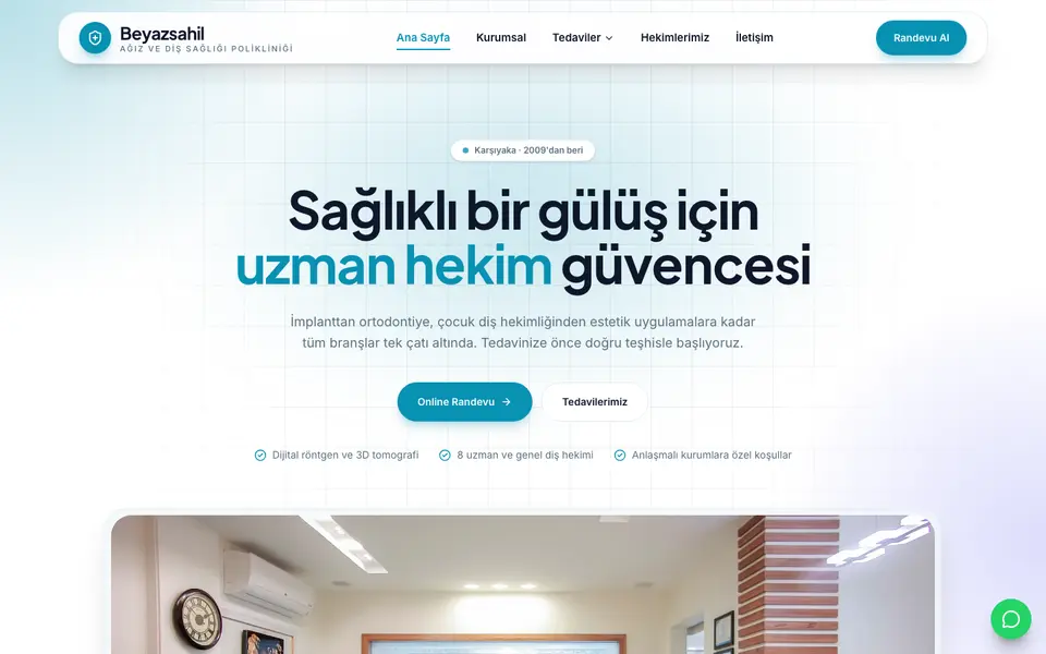 Diş Kliniği · Kristal şablonu