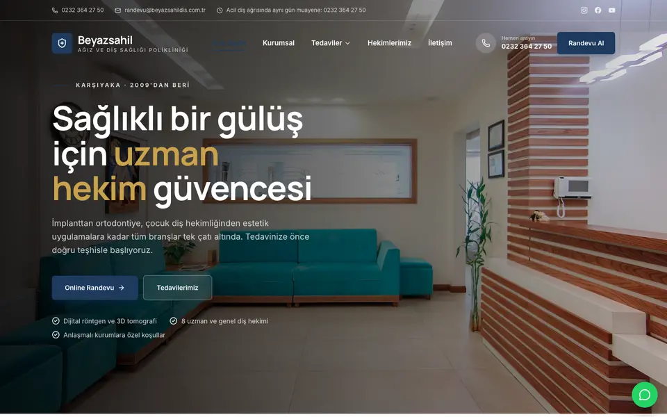 Diş Kliniği · Kurumsal şablonu