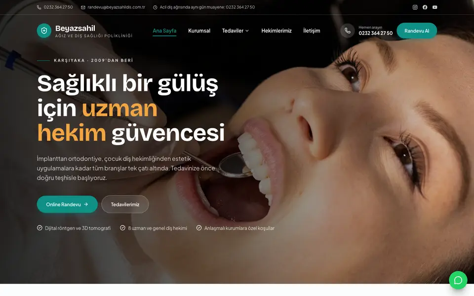 Diş Kliniği · Mozaik şablonu