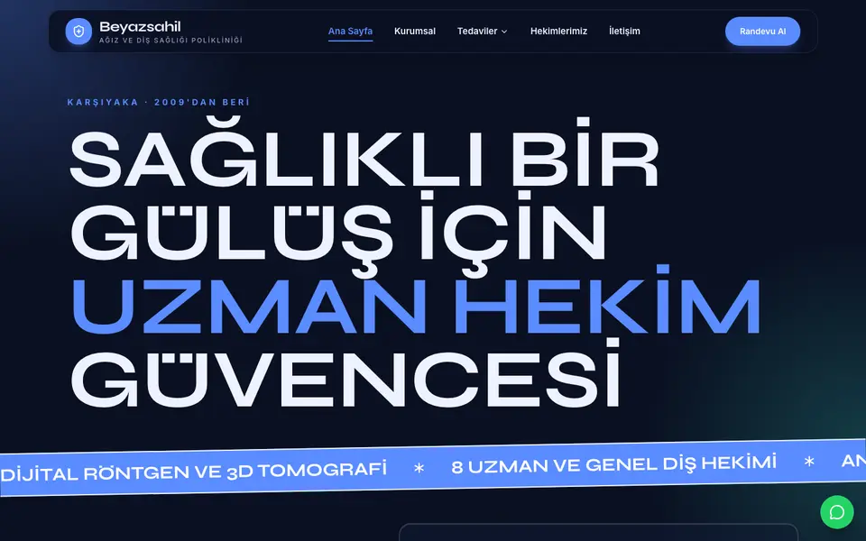 Diş Kliniği · Neon şablonu