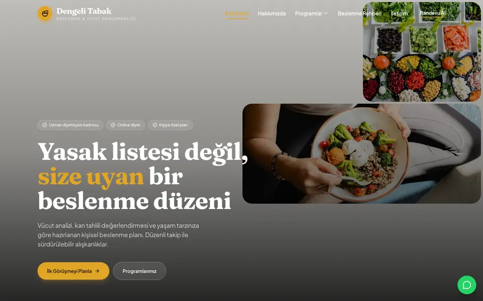 Diyetisyen · Bahar şablonu
