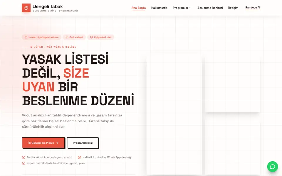 Diyetisyen · Brutal şablonu