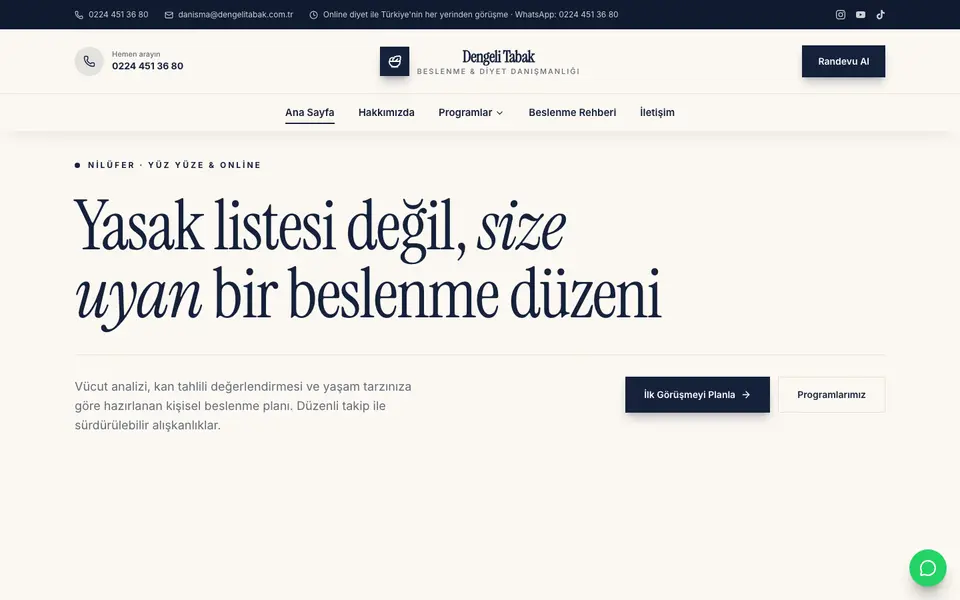Diyetisyen · Gazete şablonu