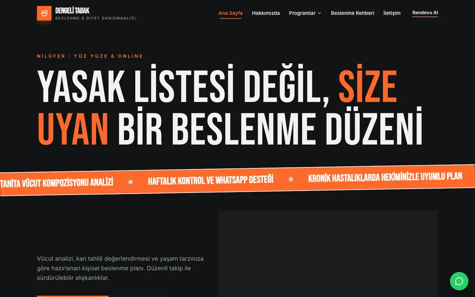 Diyetisyen · Poster şablonu