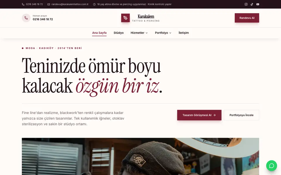 Dövme Stüdyosu · Gazete şablonu
