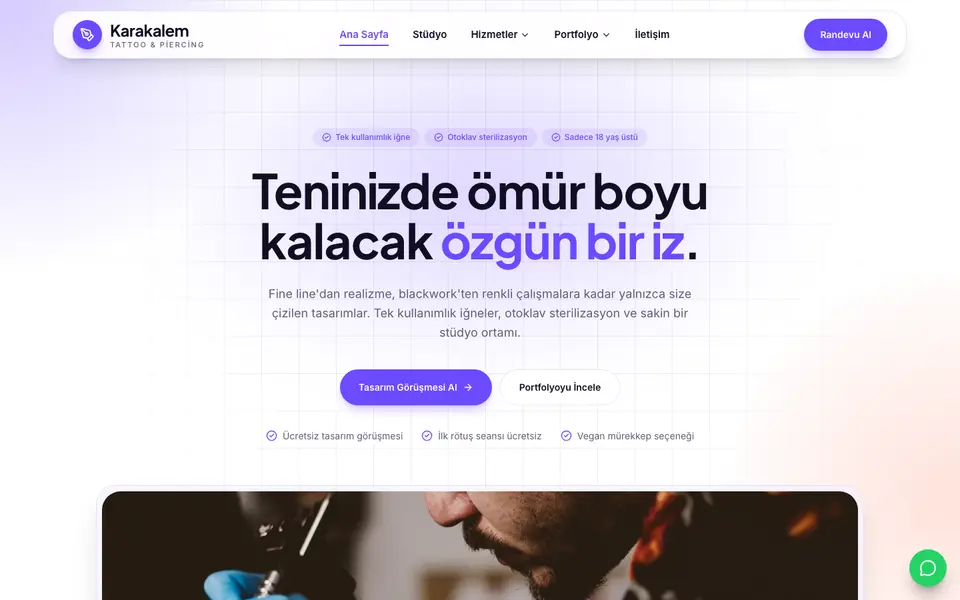 Dövme Stüdyosu · Kristal şablonu