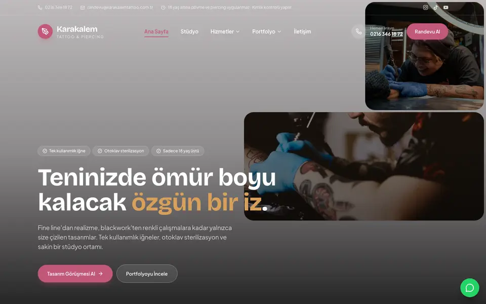 Dövme Stüdyosu · Mozaik şablonu