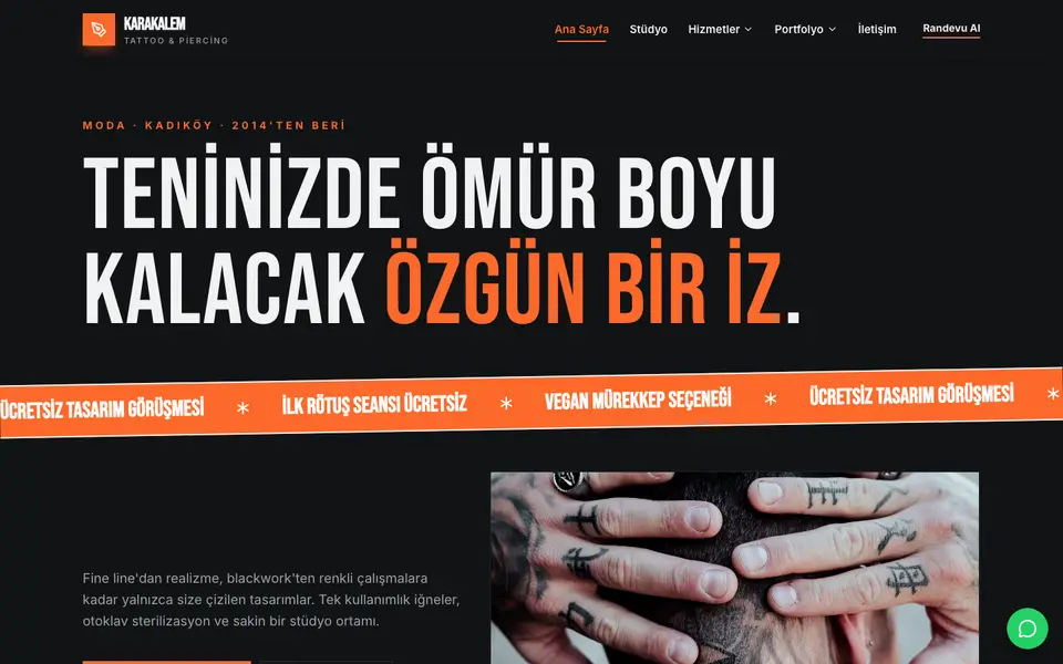 Dövme Stüdyosu · Poster şablonu