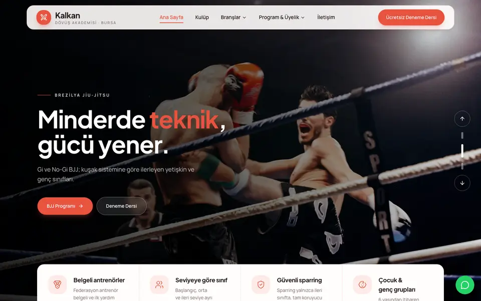 Dövüş Sanatları · Dinamik şablonu