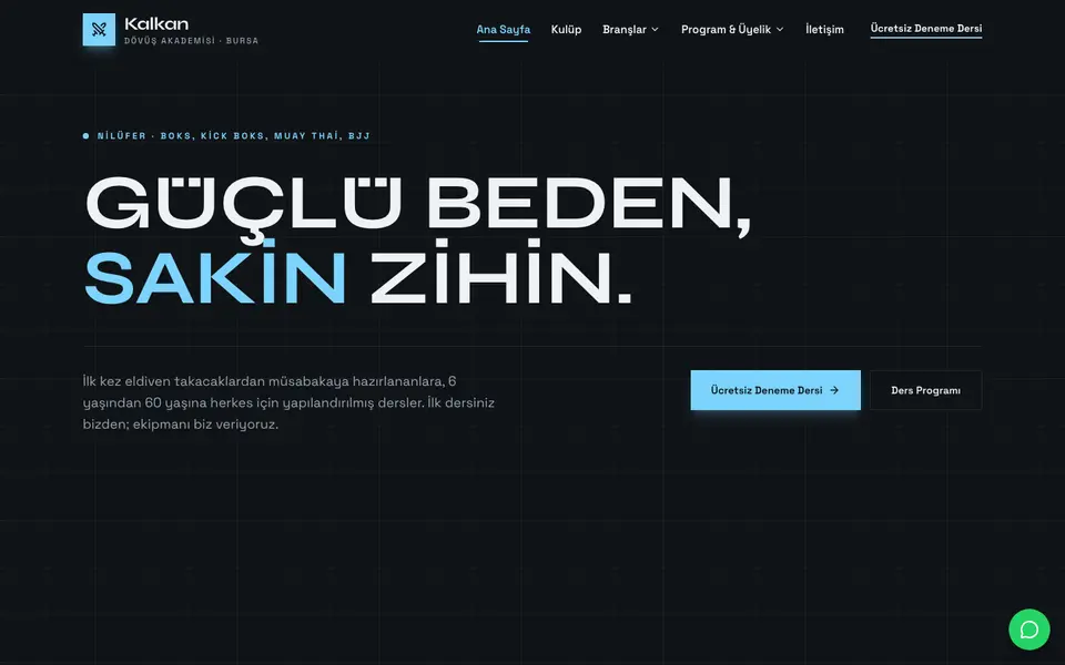 Dövüş Sanatları · Monokrom şablonu