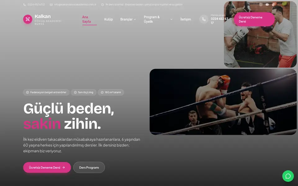 Dövüş Sanatları · Mozaik şablonu