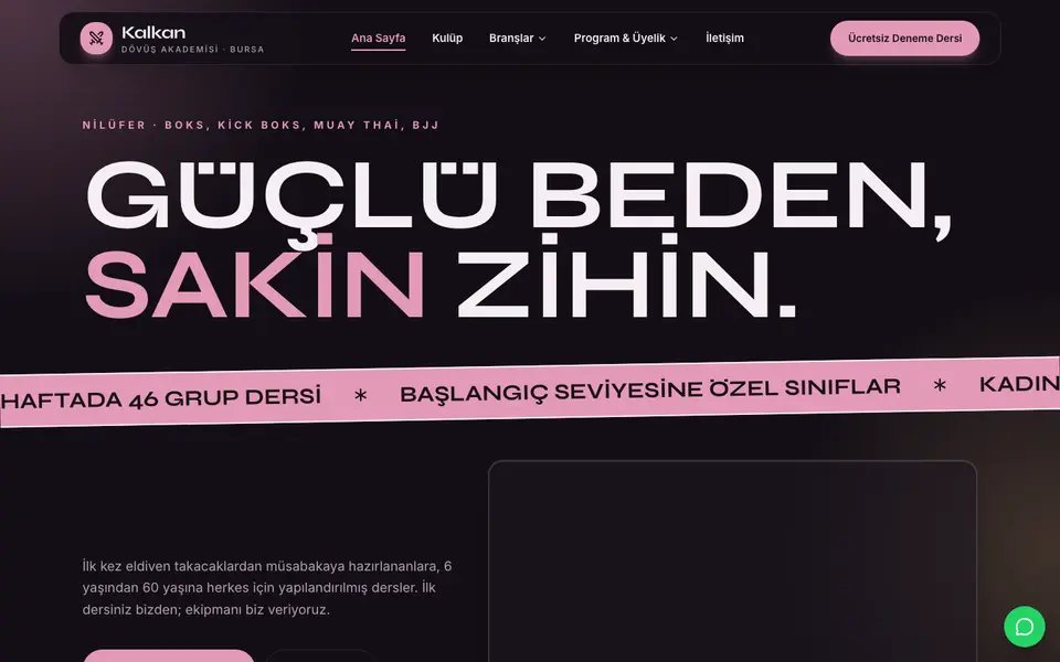 Dövüş Sanatları · Neon şablonu