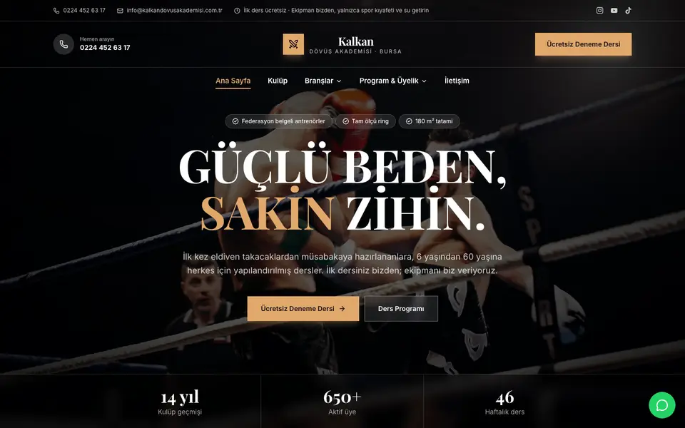 Dövüş Sanatları · Prestij şablonu