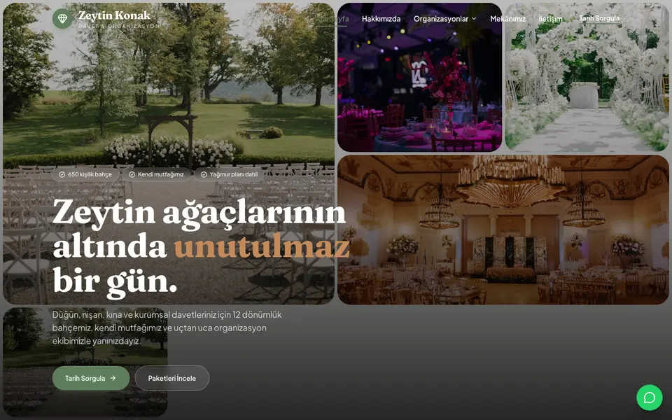 Düğün & Organizasyon · Bahar şablonu