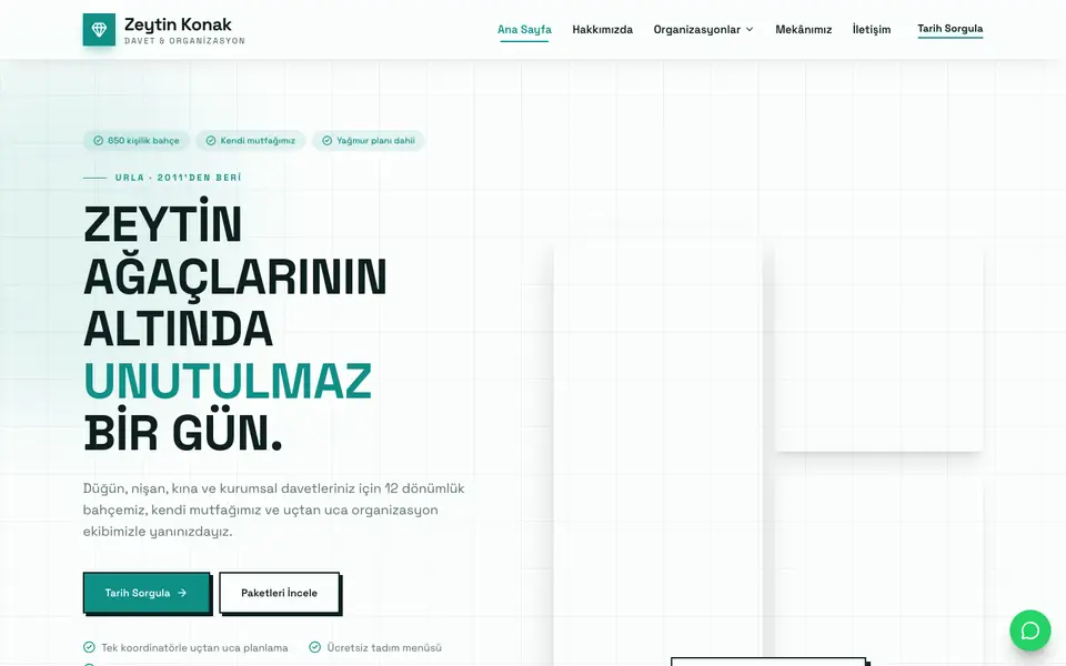 Düğün & Organizasyon · Brutal şablonu