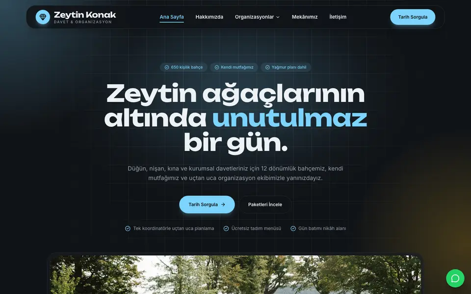 Düğün & Organizasyon · Cam şablonu