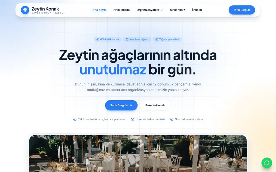 Düğün & Organizasyon · Kristal şablonu