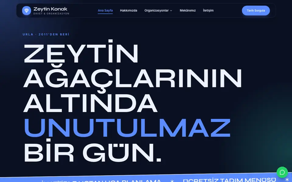 Düğün & Organizasyon · Neon şablonu