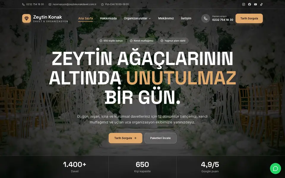 Düğün & Organizasyon · Sahne şablonu