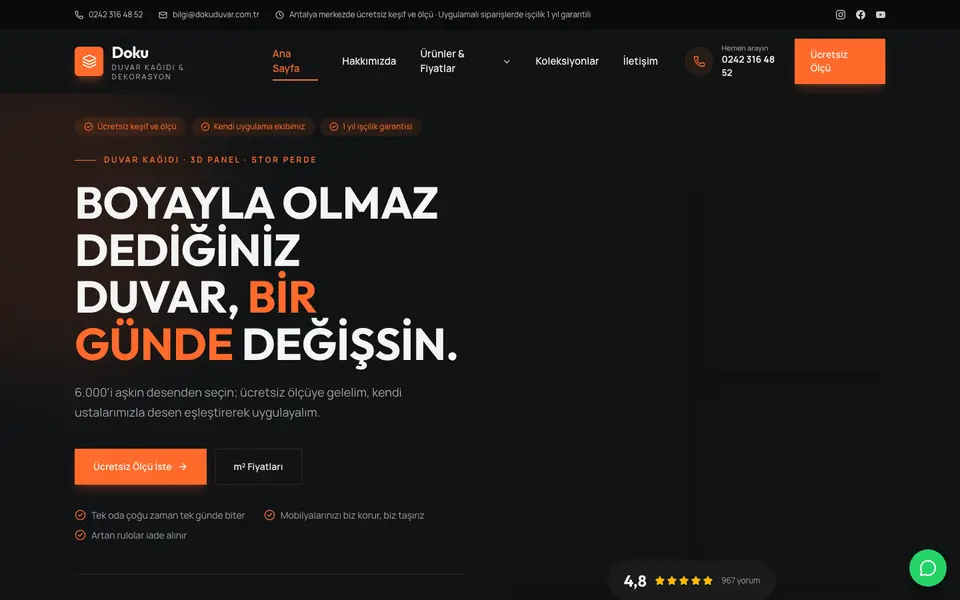 Duvar Kağıdı & Dekorasyon · Cesur şablonu