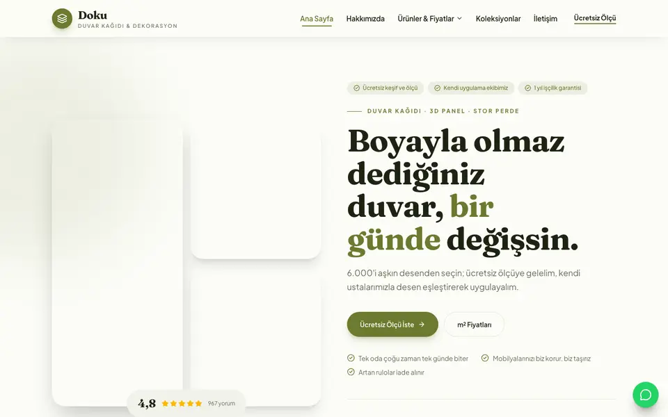 Duvar Kağıdı & Dekorasyon · Doğal şablonu