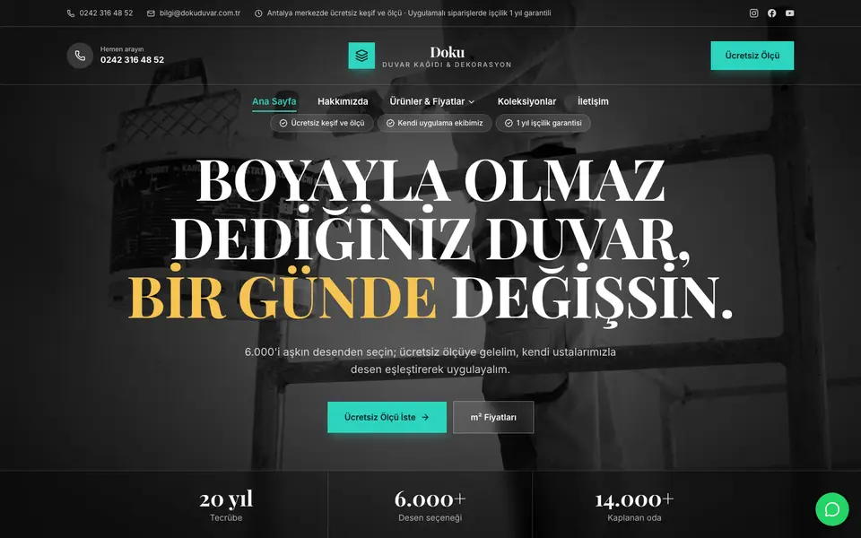 Duvar Kağıdı & Dekorasyon · Prestij şablonu
