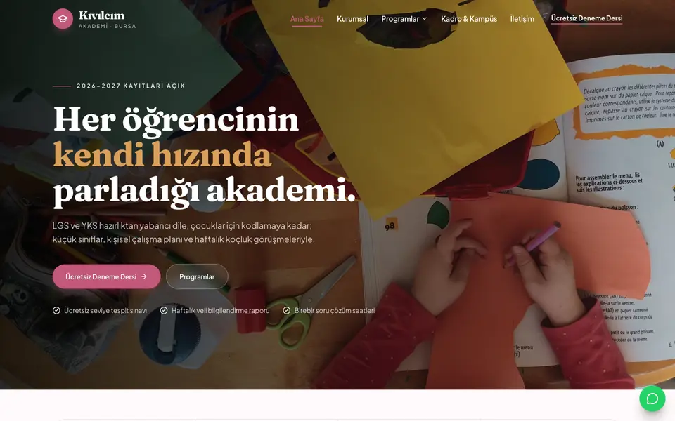 Eğitim Kurumu · Bahar şablonu