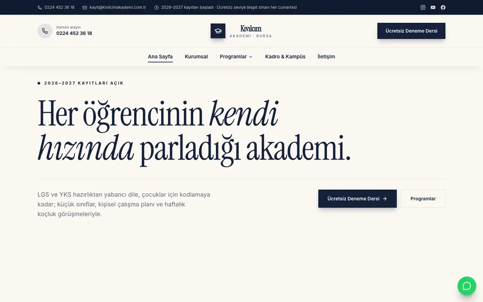 Eğitim Kurumu · Gazete şablonu