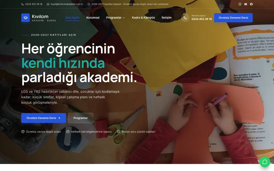 Eğitim Kurumu · Kurumsal şablonu