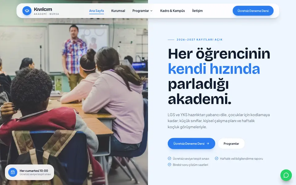 Eğitim Kurumu · Pastel şablonu