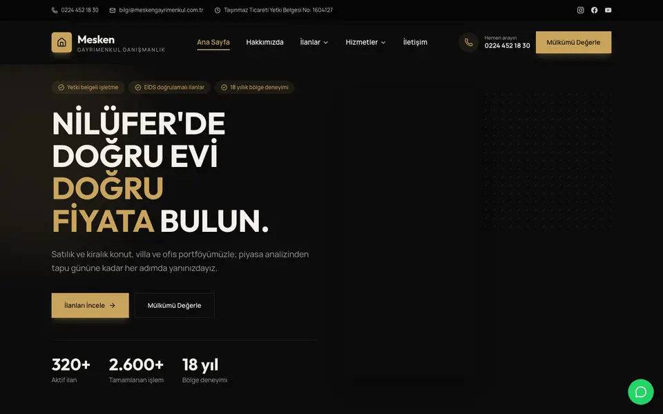 Emlak Ofisi · Cesur şablonu