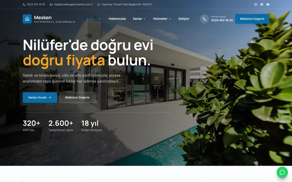 Emlak Ofisi · Kurumsal şablonu