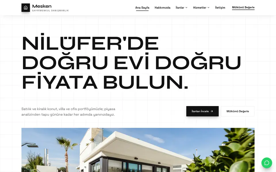 Emlak Ofisi · Monokrom şablonu