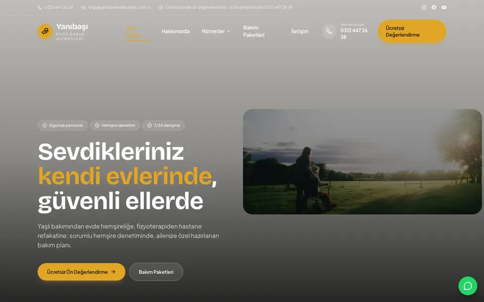 Evde Bakım · Mozaik şablonu
